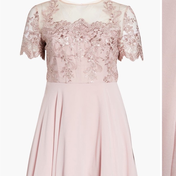 Chi Chi London Embroidered Fit and Flare Cocktail Dresss - Picture 10 of 11